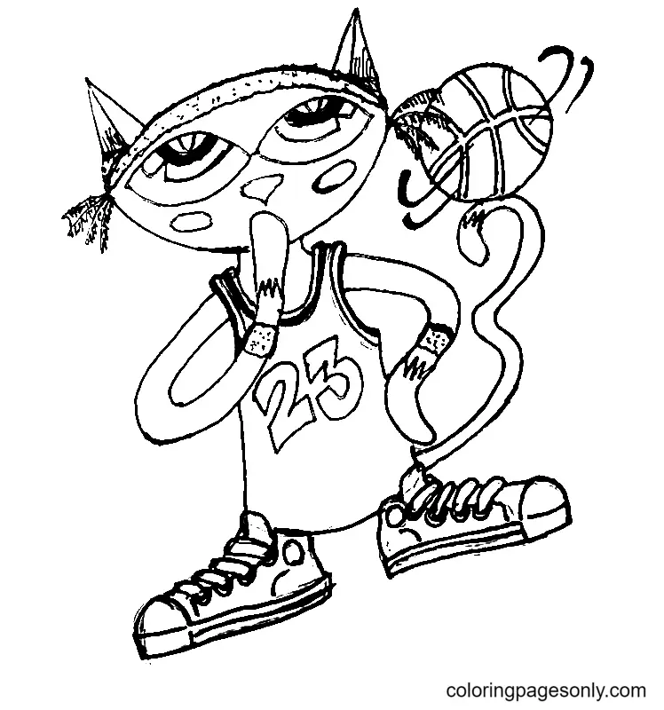 Pete The Cat Coloring Pages