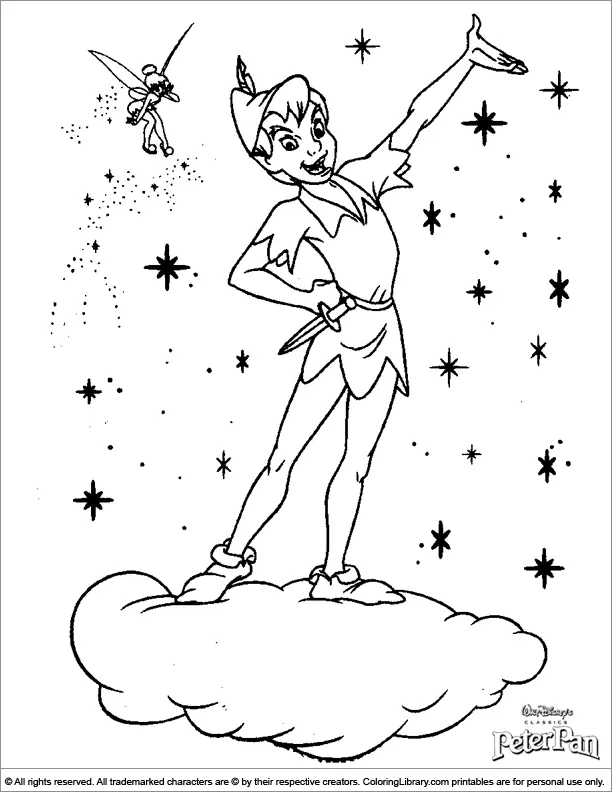 Desenhos de Peter Pan Para Colorir 46
