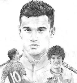 Philippe Coutinho Coloring Pages 1
