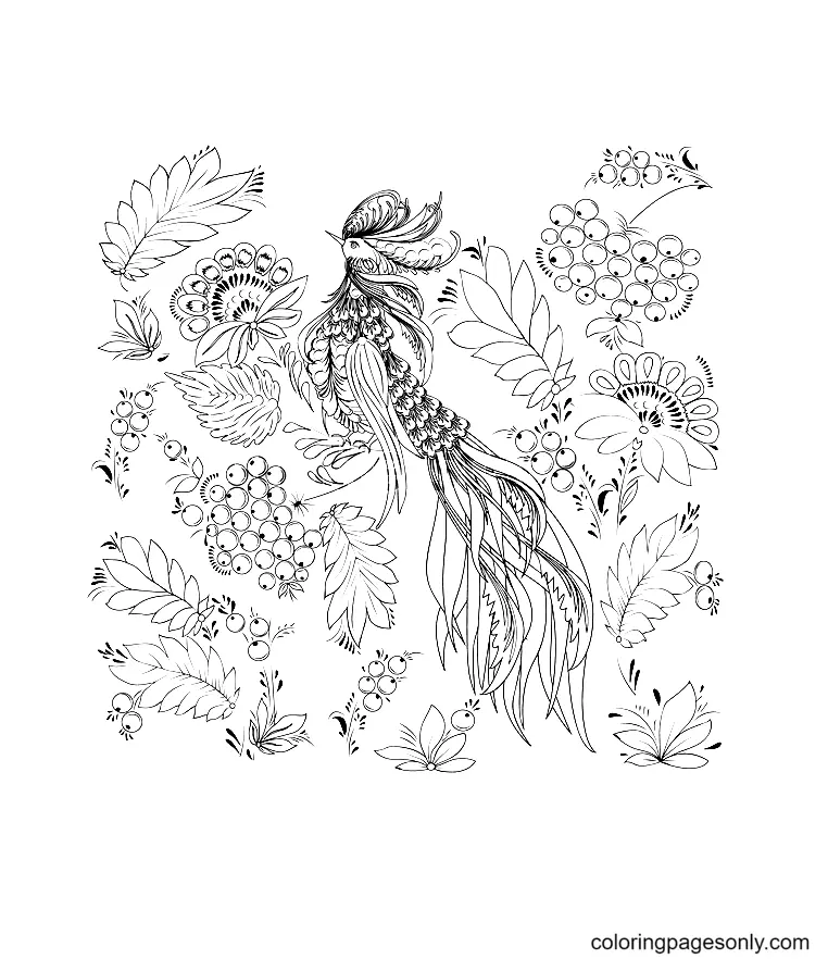 Phoenix Coloring Pages 29