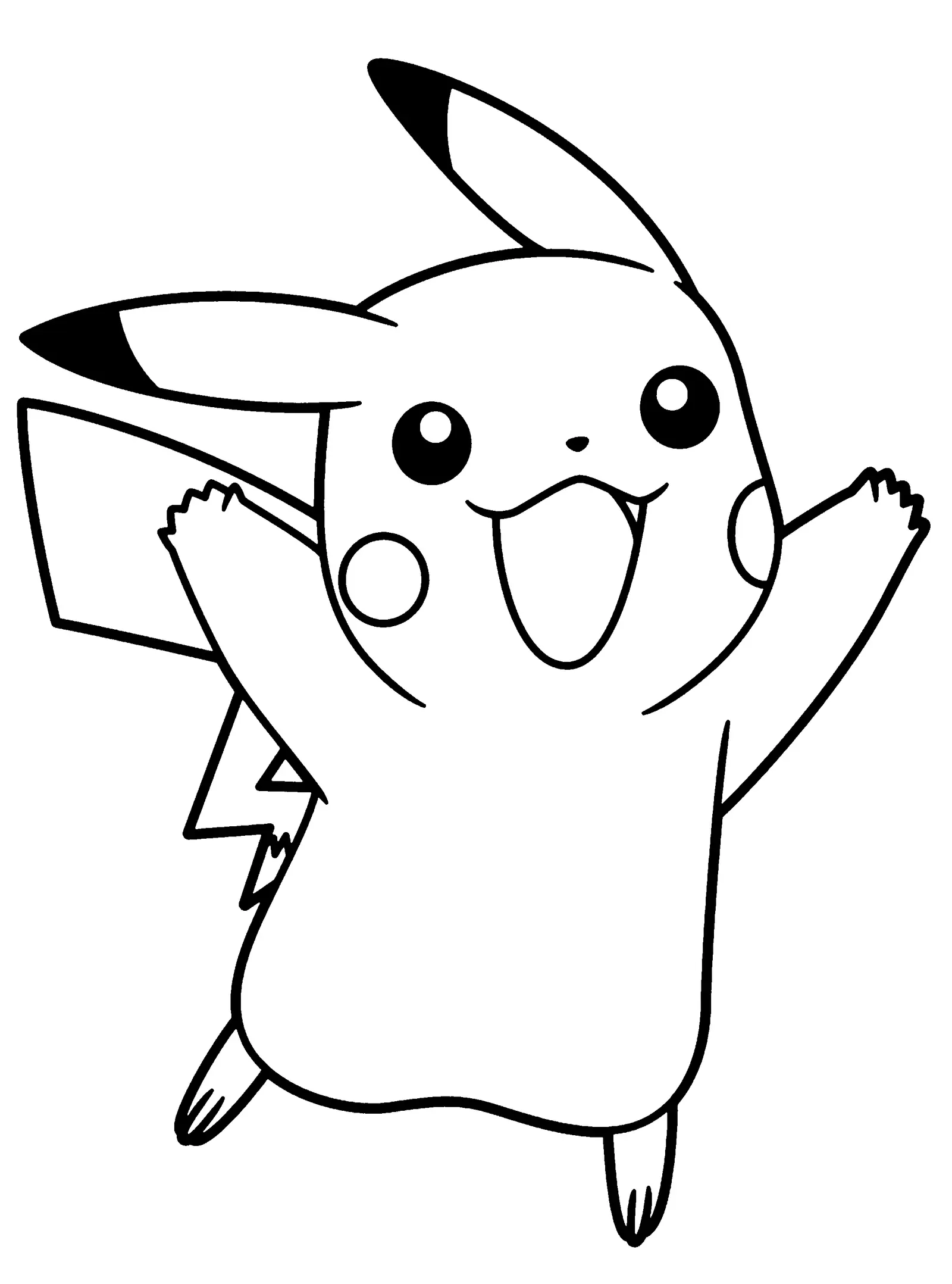 Pikachu Ausmalbilder 1