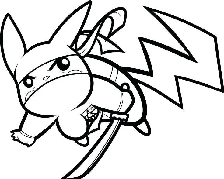 Pikachu Ausmalbilder 14