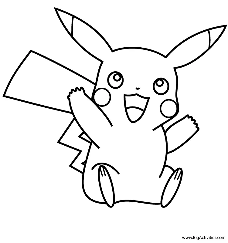 Pikachu Ausmalbilder 32