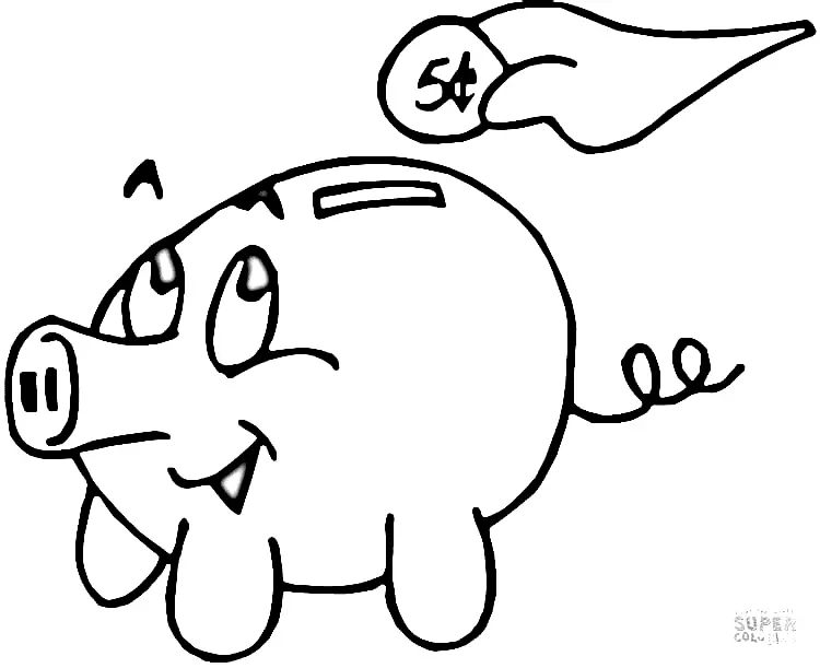 Desenhos de Porco Para Colorir 13