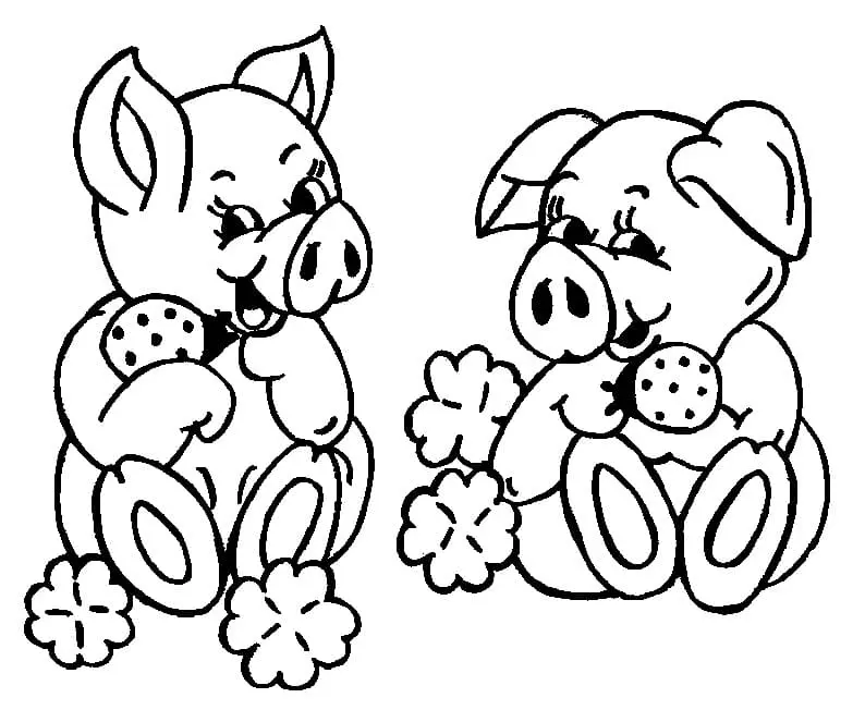 Desenhos de Porco Para Colorir 15