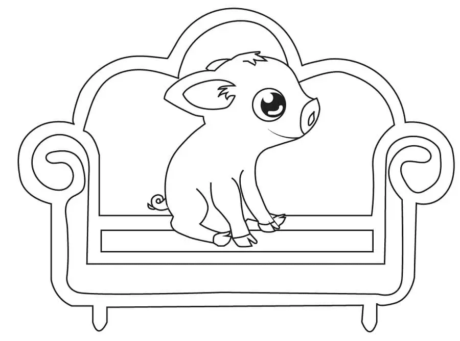 Desenhos de Porco Para Colorir 18
