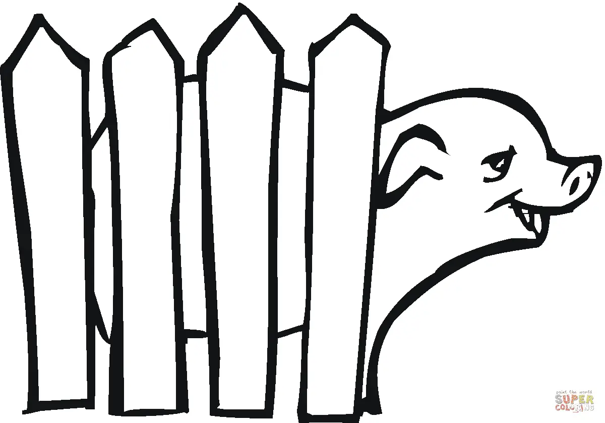 Desenhos de Porco Para Colorir 23