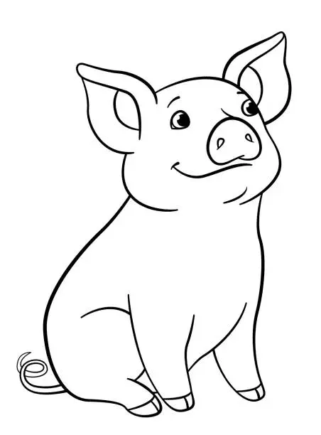 Pig Coloring Pages 3
