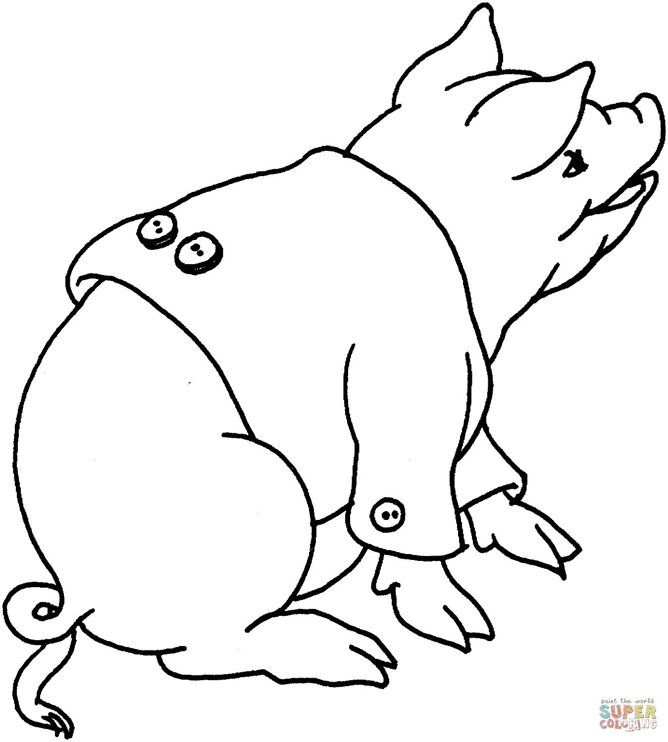 Cerdos Para Colorear 32