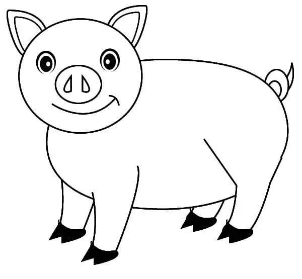 Desenhos de Porco Para Colorir 33