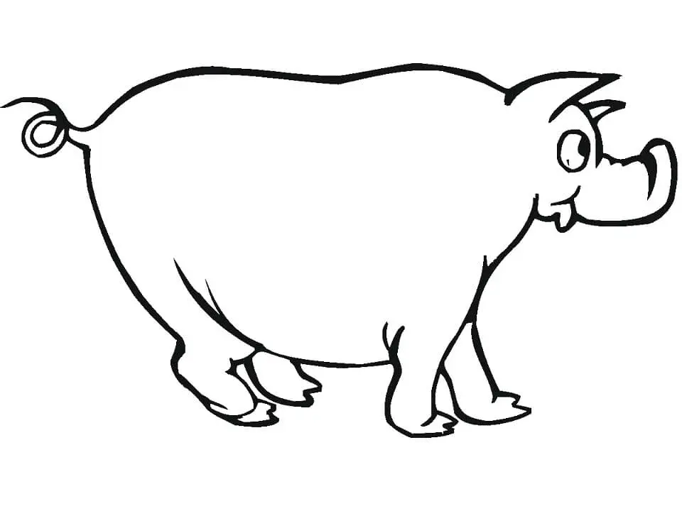 Desenhos de Porco Para Colorir 38