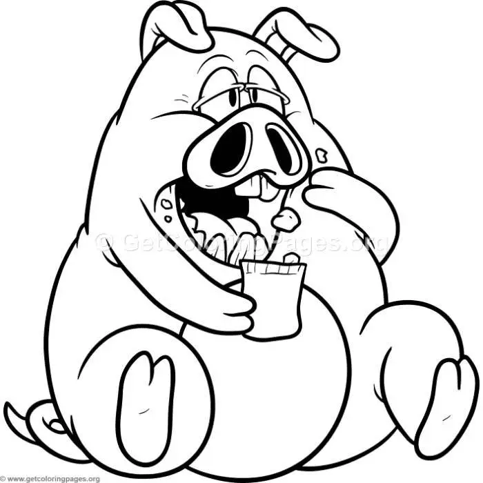Desenhos de Porco Para Colorir 5