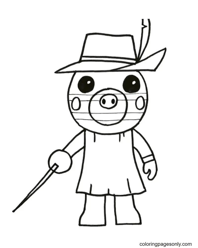 Piggy Coloring Pages 24