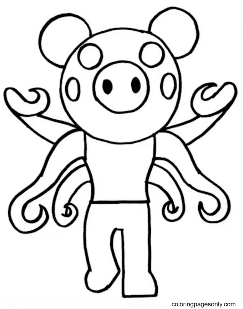 Piggy Coloring Pages 43