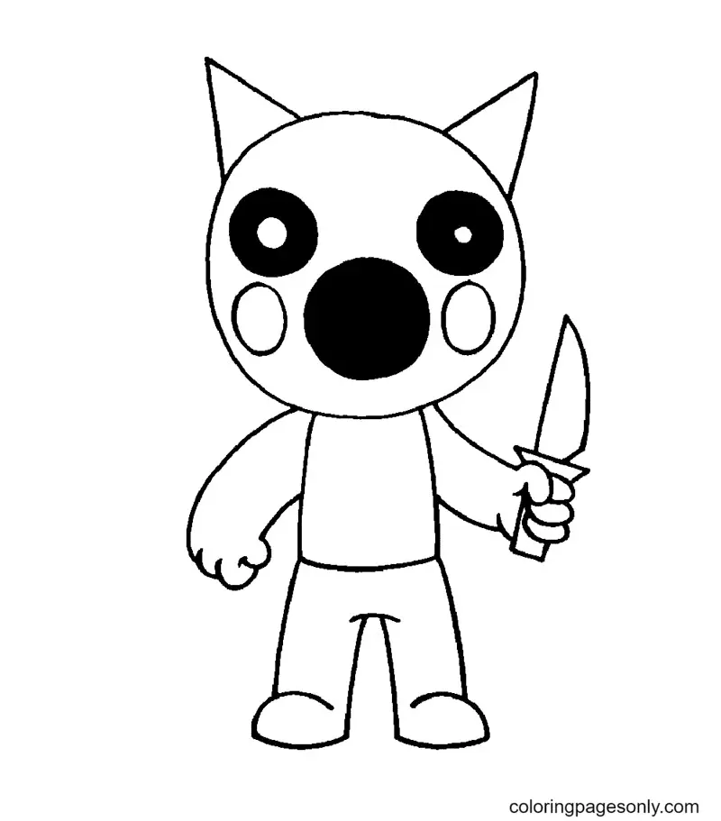 Piggy Coloring Pages 8