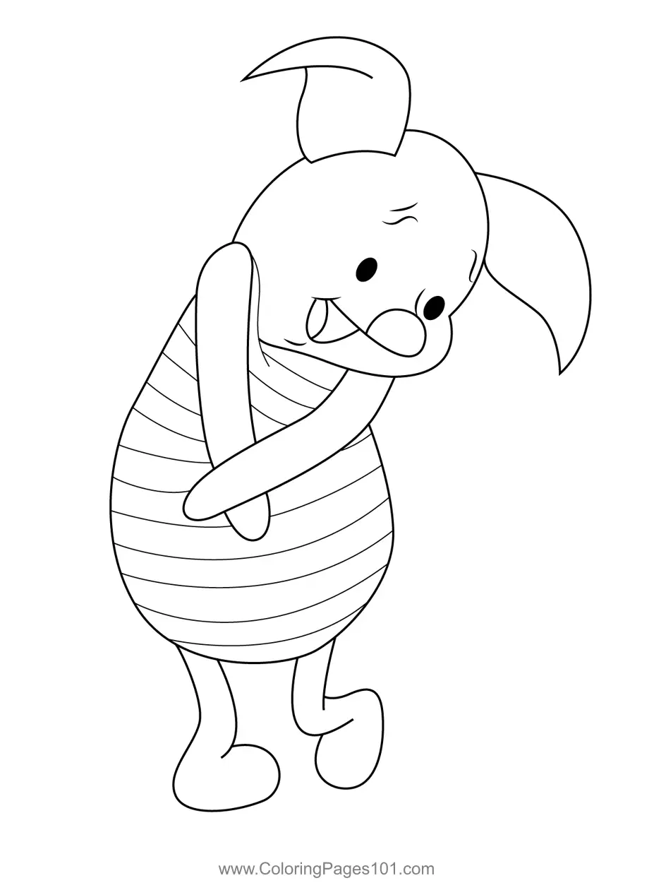 Piglet para Colorear 6