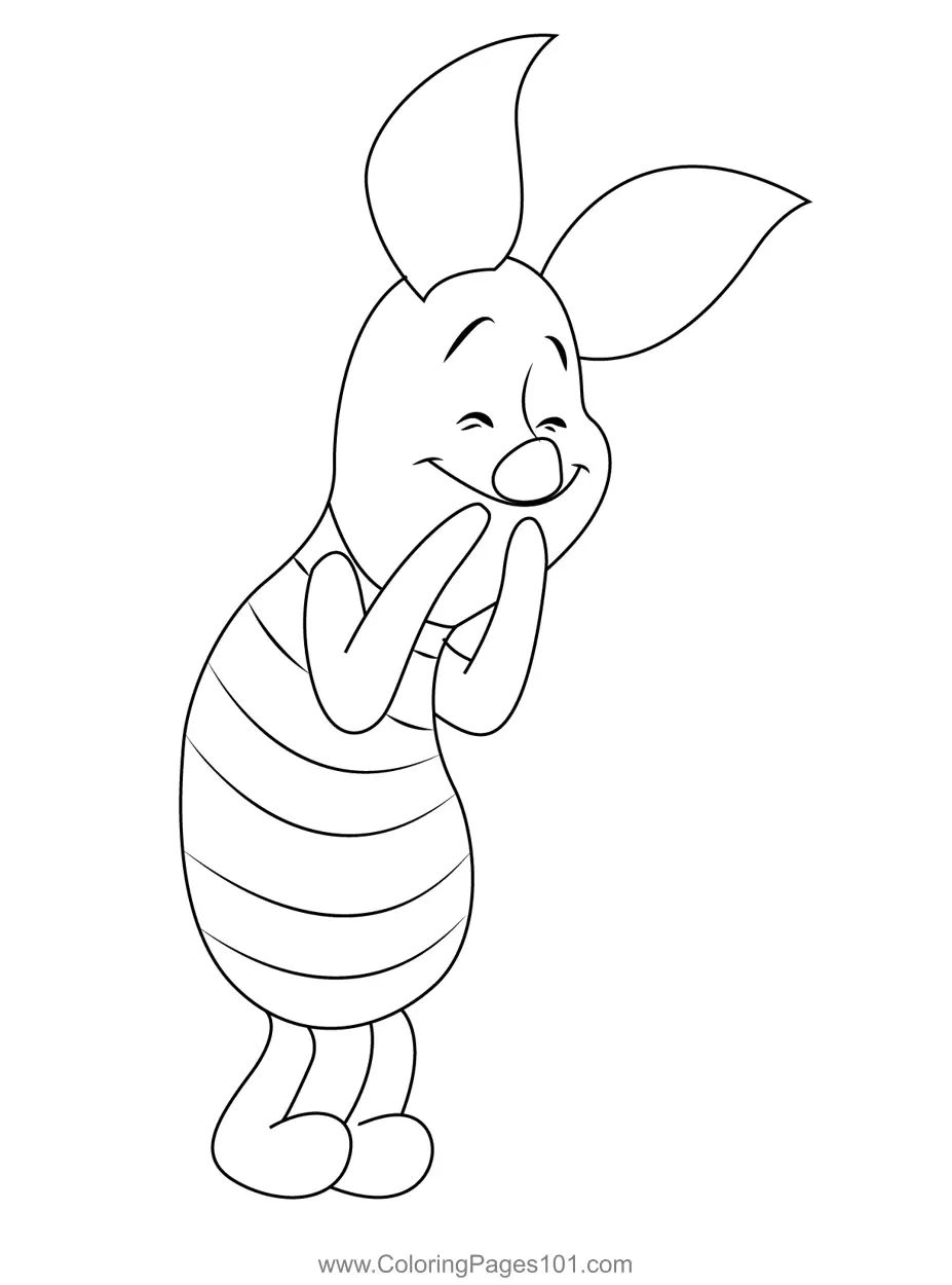 Piglet para Colorear 9