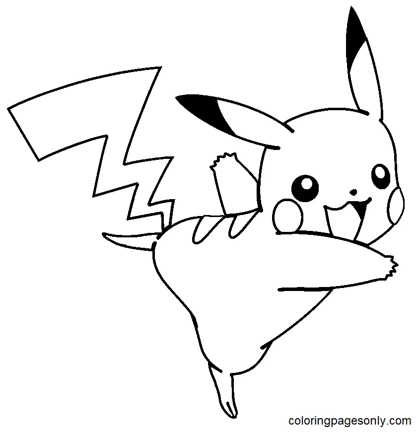 Pikachu Coloring Pages 111