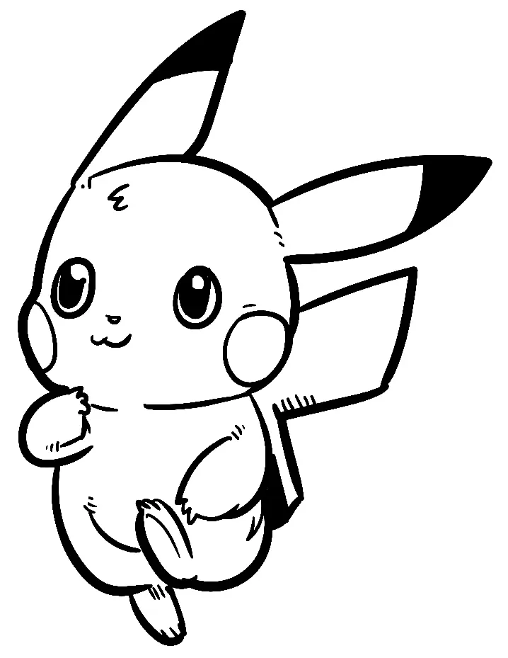 Pikachu Coloring Pages 122