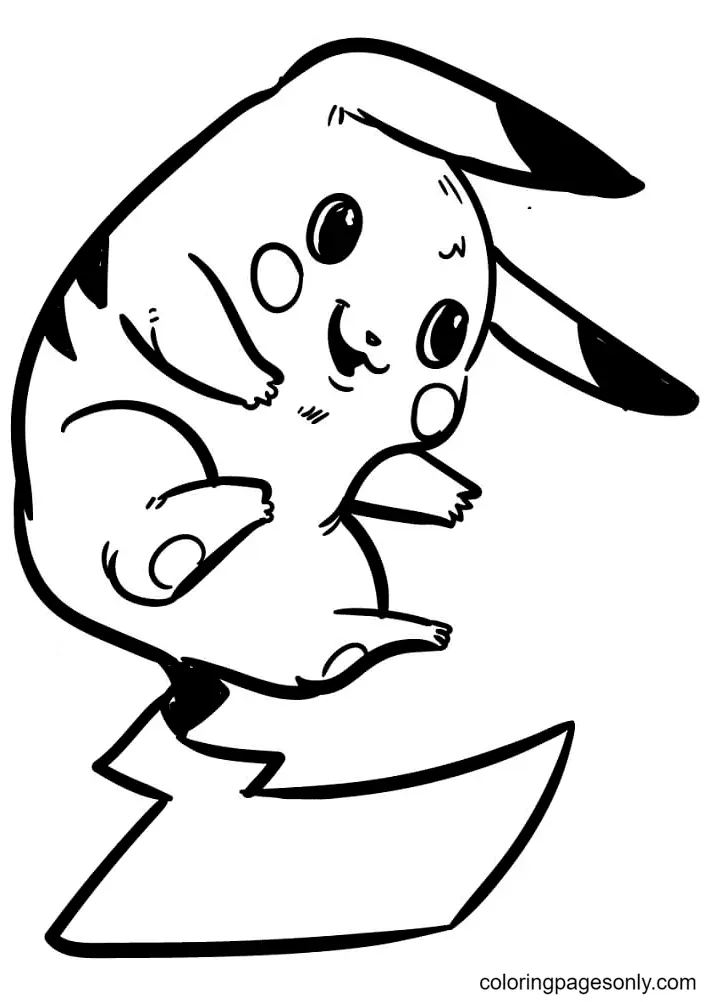 Desenhos de Pikachu Para Colorir 63