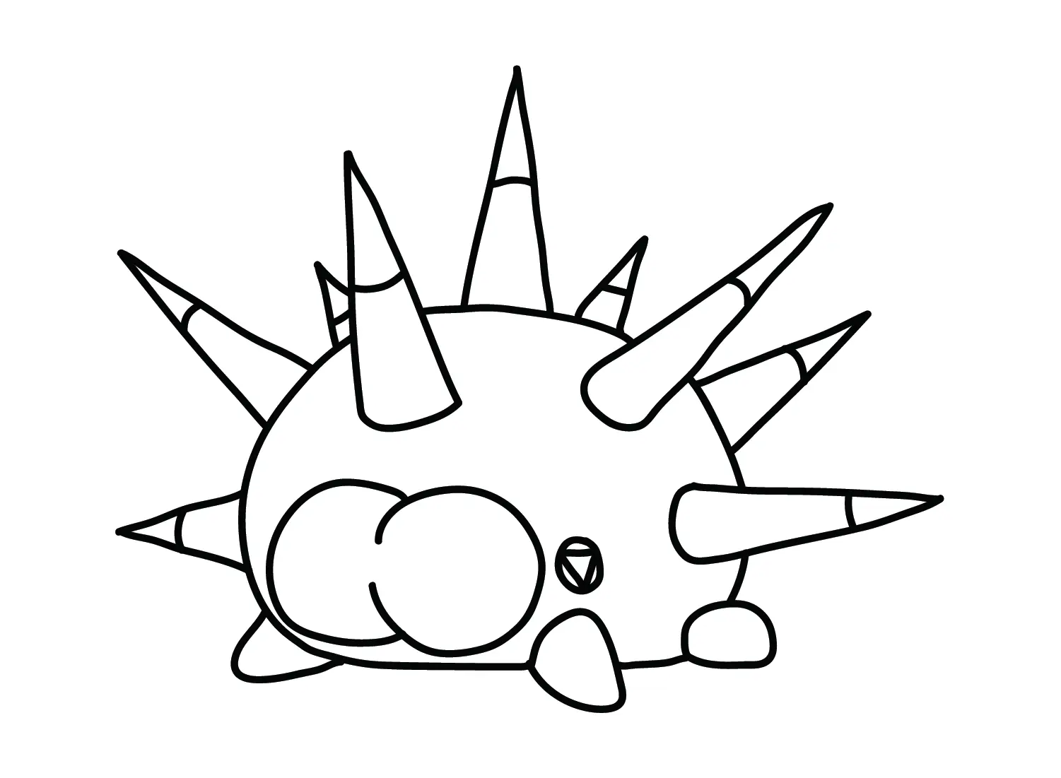 Pincurchin Para Colorear 8