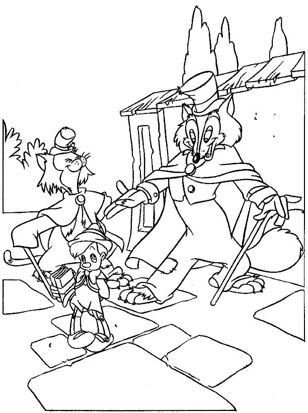 Pinocchio Ausmalbilder 5