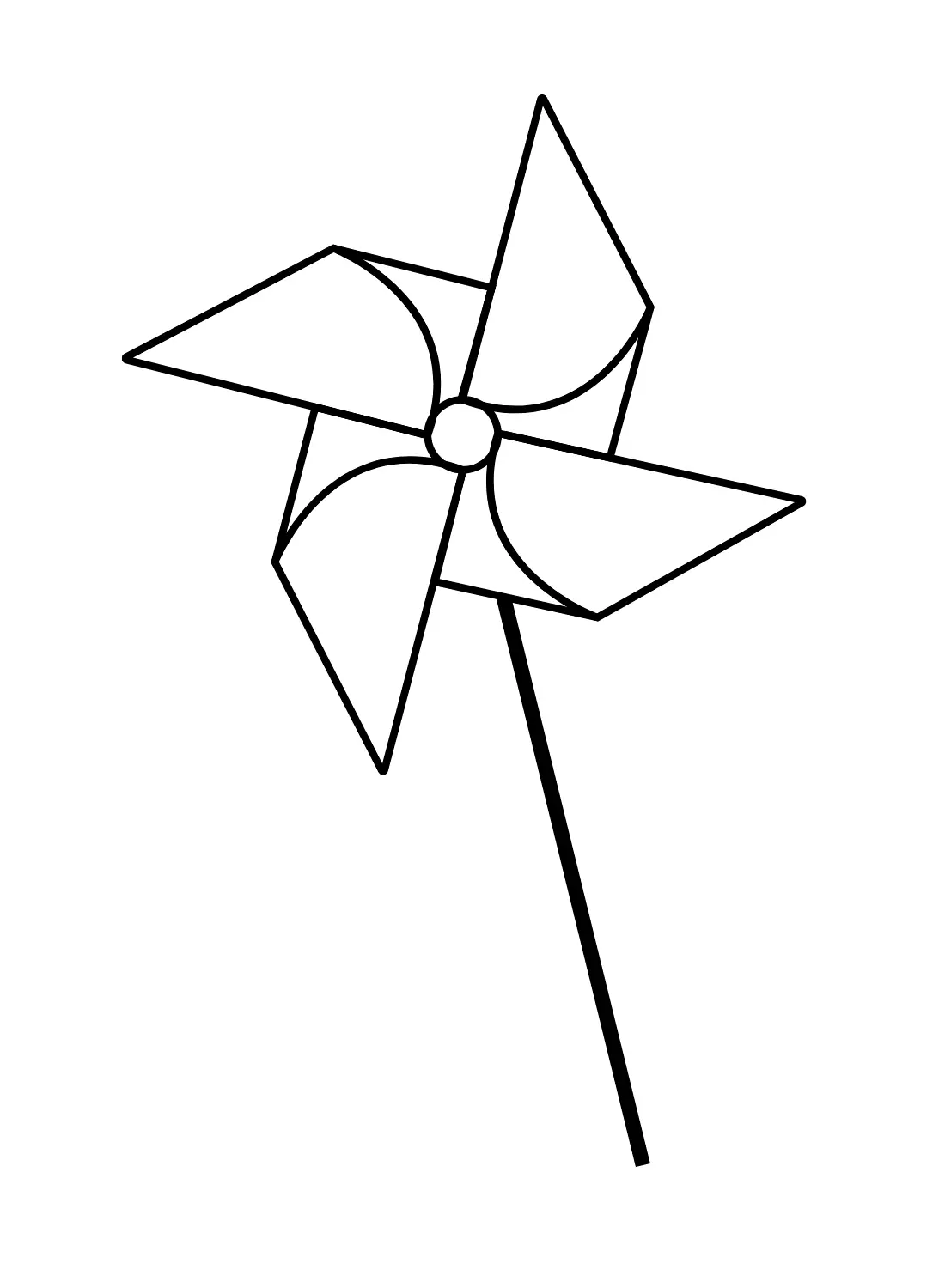 Desenhos de Catavento Para Colorir