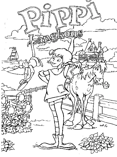Pippi Langstrumpf Ausmalbilder 20