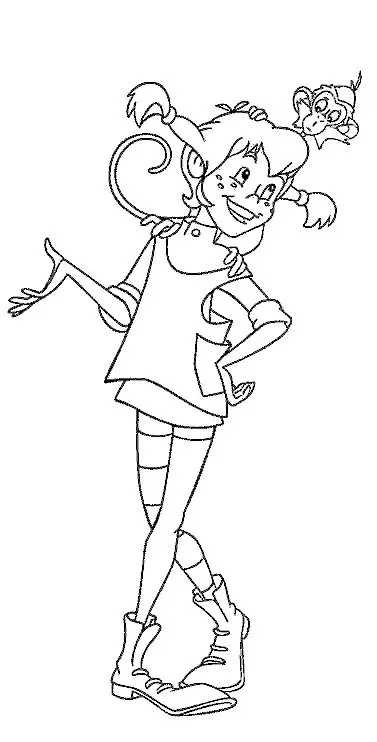 Pippi Langstrumpf Ausmalbilder
