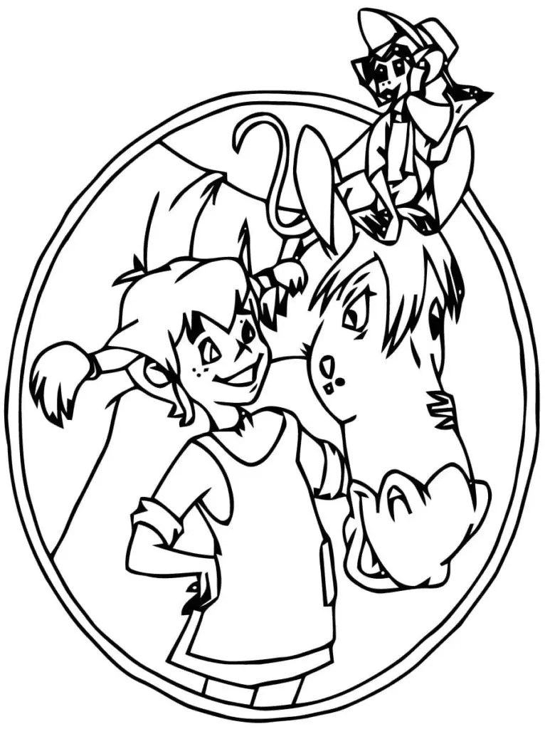 Pippi Langstrumpf Ausmalbilder 6