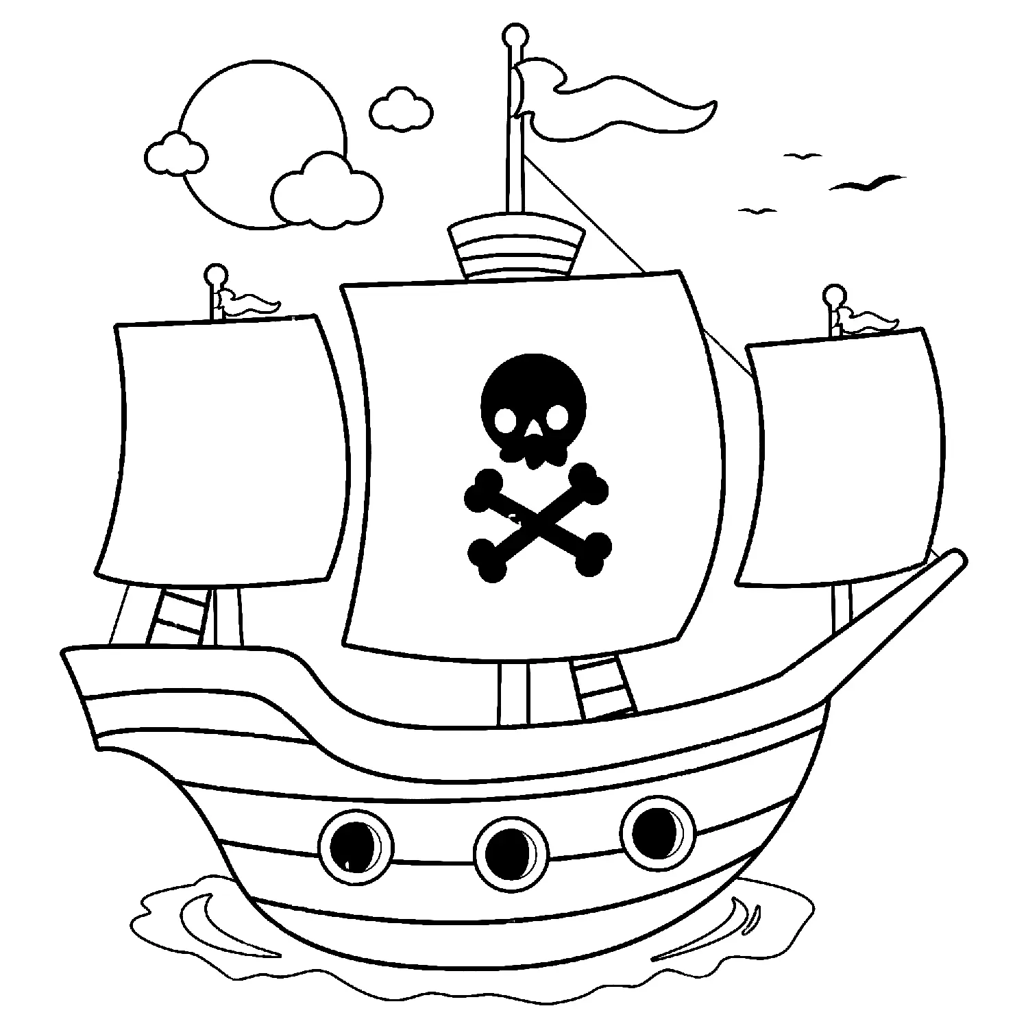 Desenhos de Piratas Para Colorir 13