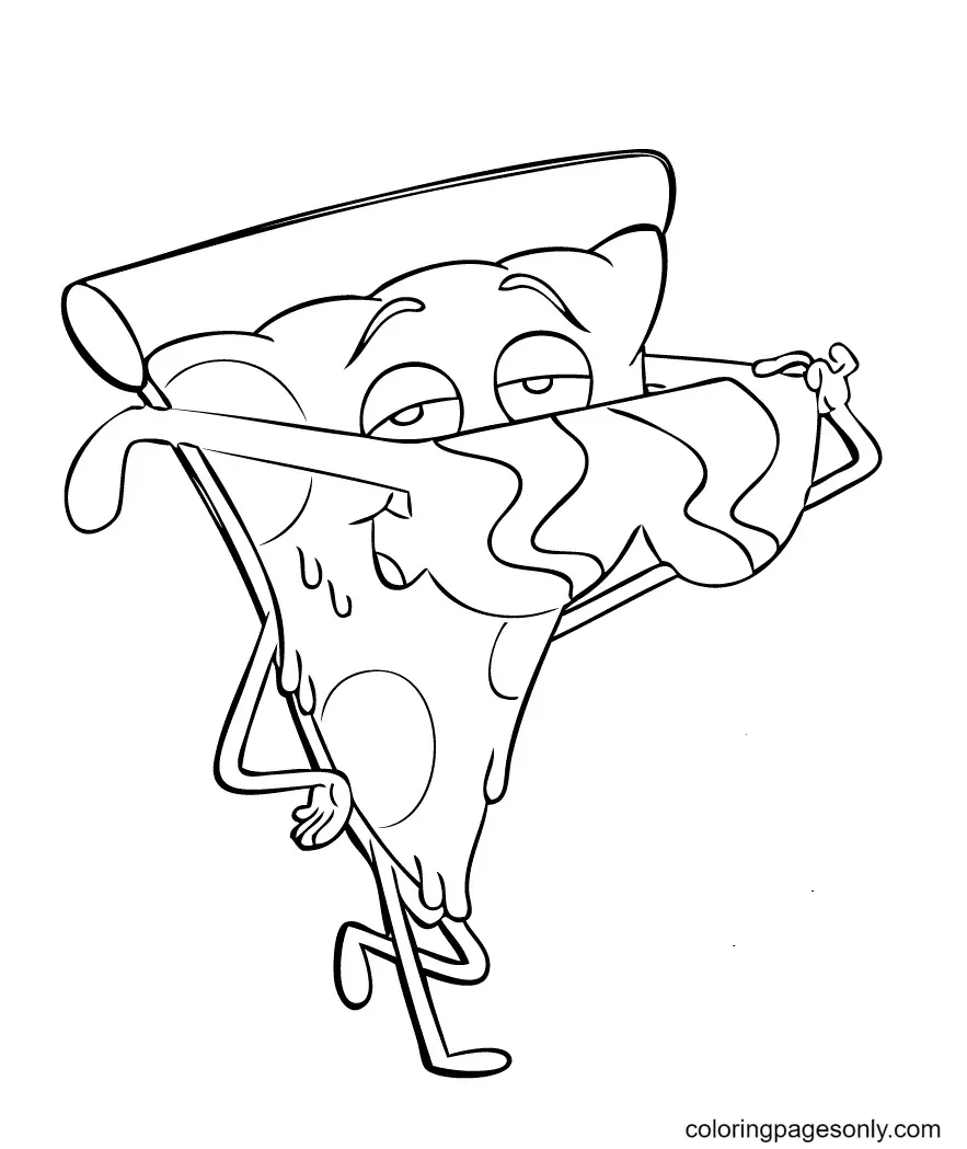 Ausmalbilder Pizza 16