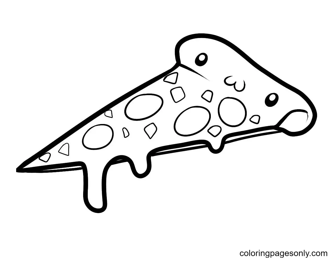 Ausmalbilder Pizza 28