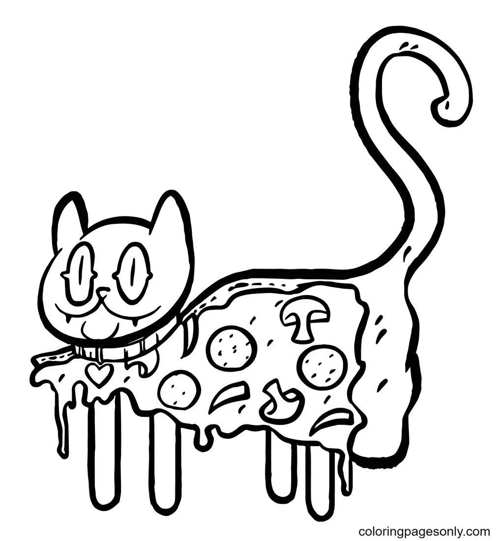 Pizza Coloring Pages