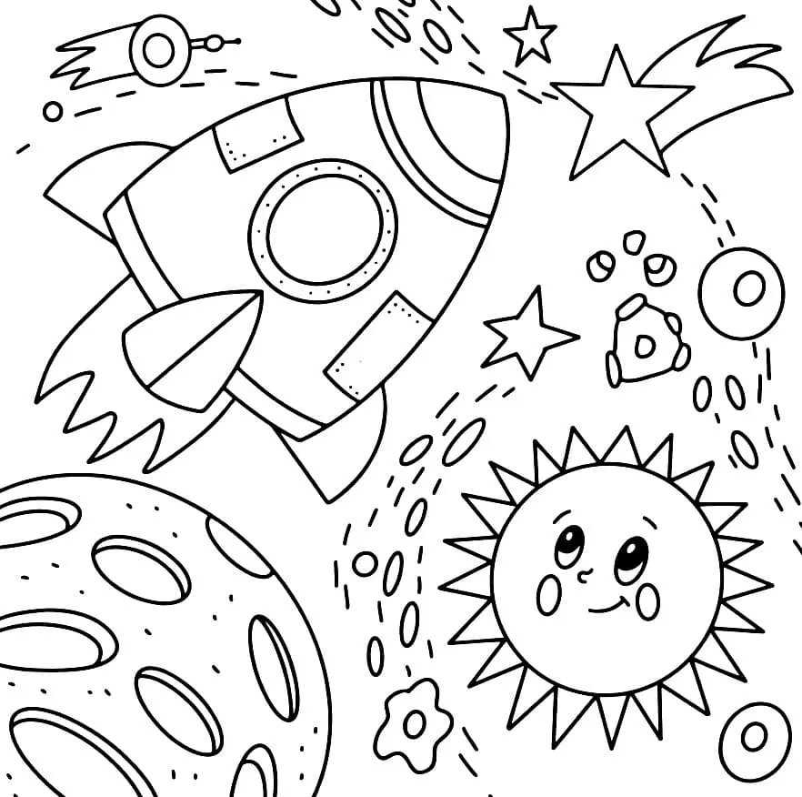 Desenhos de Planeta Para Colorir 18