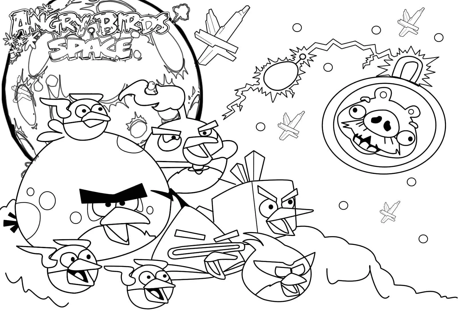Desenhos de Planeta Para Colorir 32