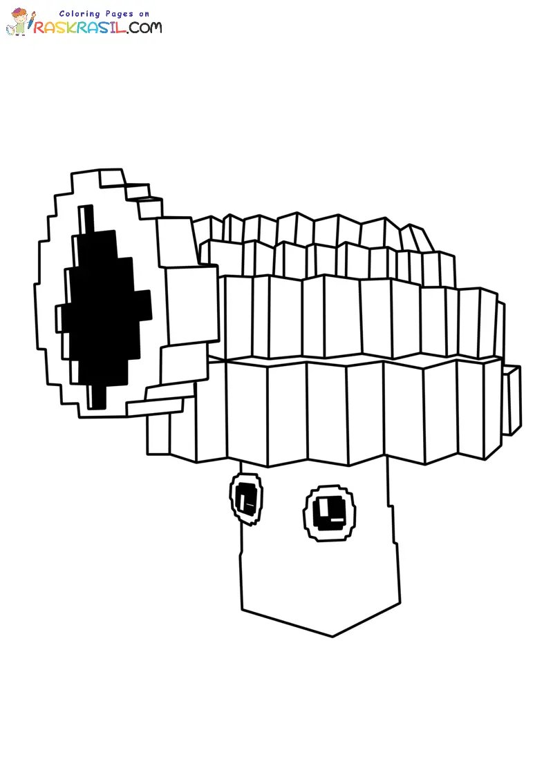 Plants Vs Brainrots Coloring Pages