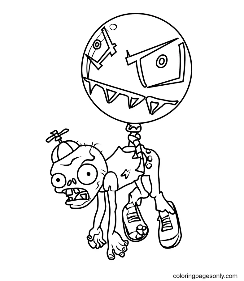 Desenhos de Plants Vs Zombies Para Colorir 133