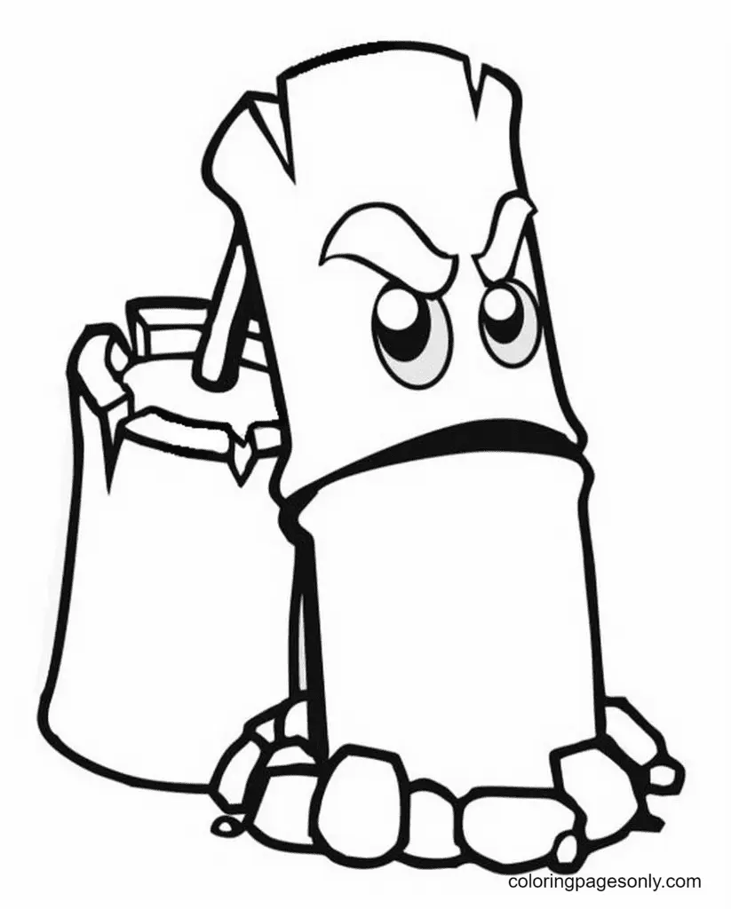 Desenhos de Plants Vs Zombies Para Colorir 45
