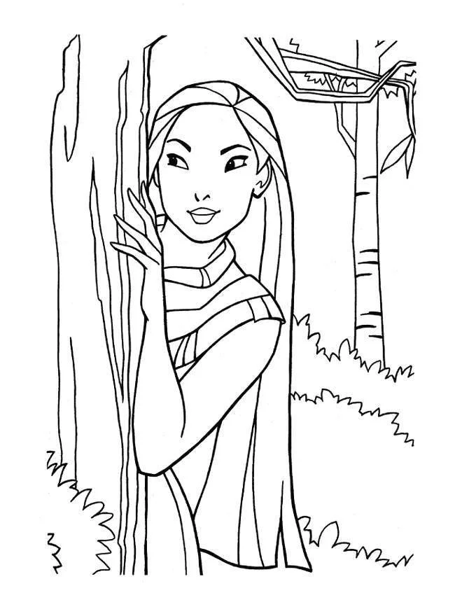 Pocahontas Para Colorear 14