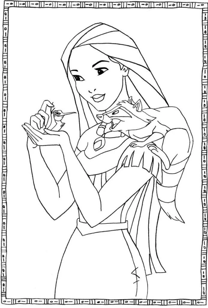 Pocahontas Para Colorear 18