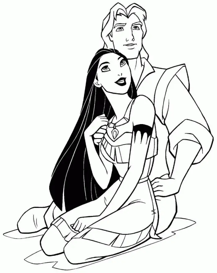 Pocahontas Para Colorear 9