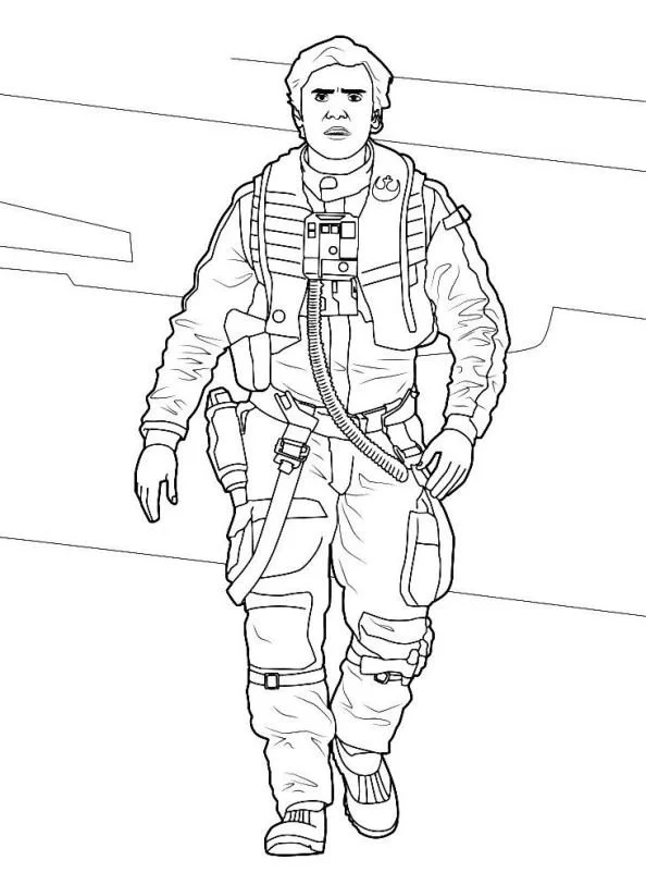 Poe Dameron Ausmalbilder 2