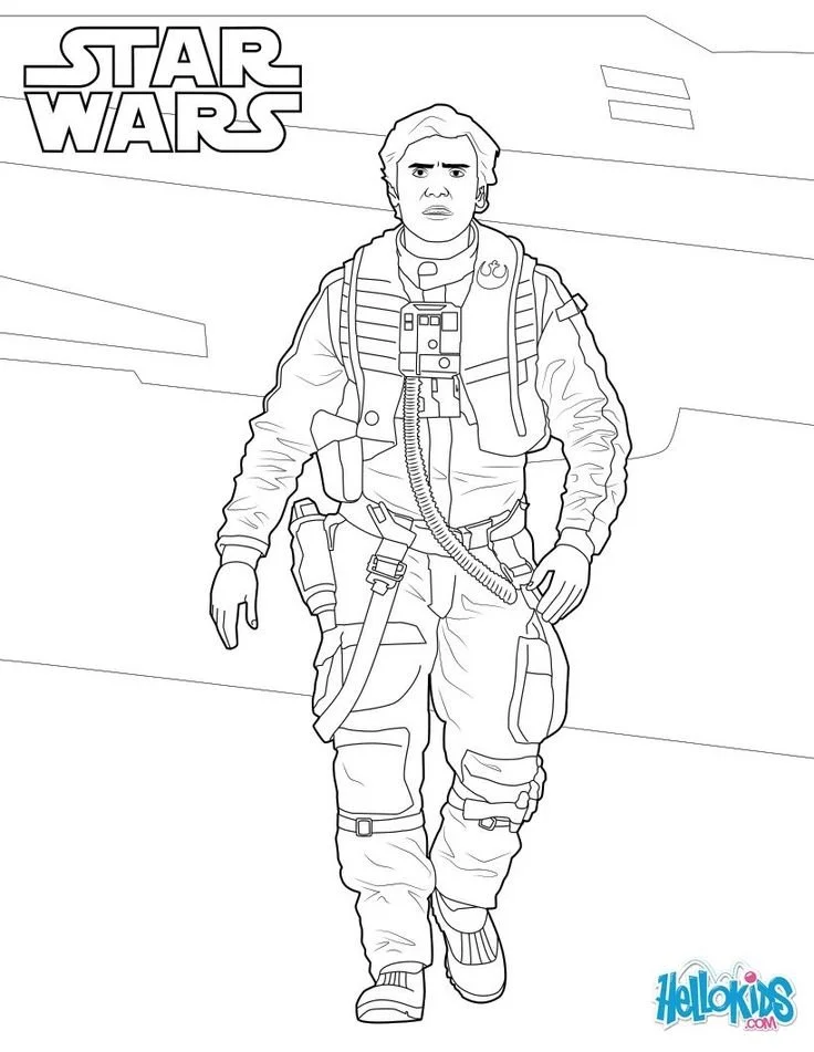Poe Dameron Ausmalbilder 4