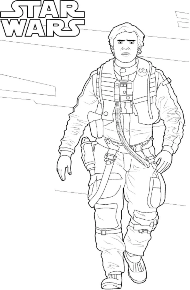 Poe Dameron Ausmalbilder 5