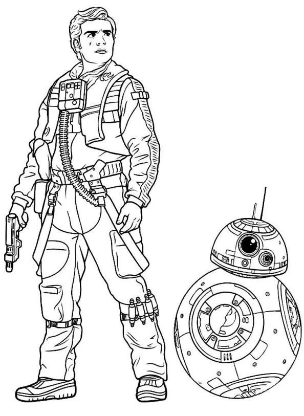 Poe Dameron Ausmalbilder 8