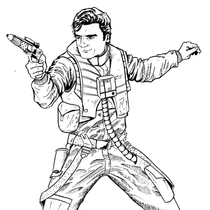 Poe Dameron Ausmalbilder 9