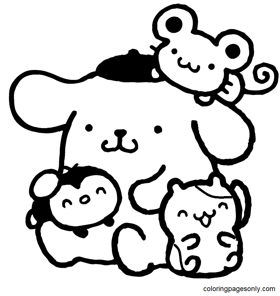 Pompompurin Para Colorear 1