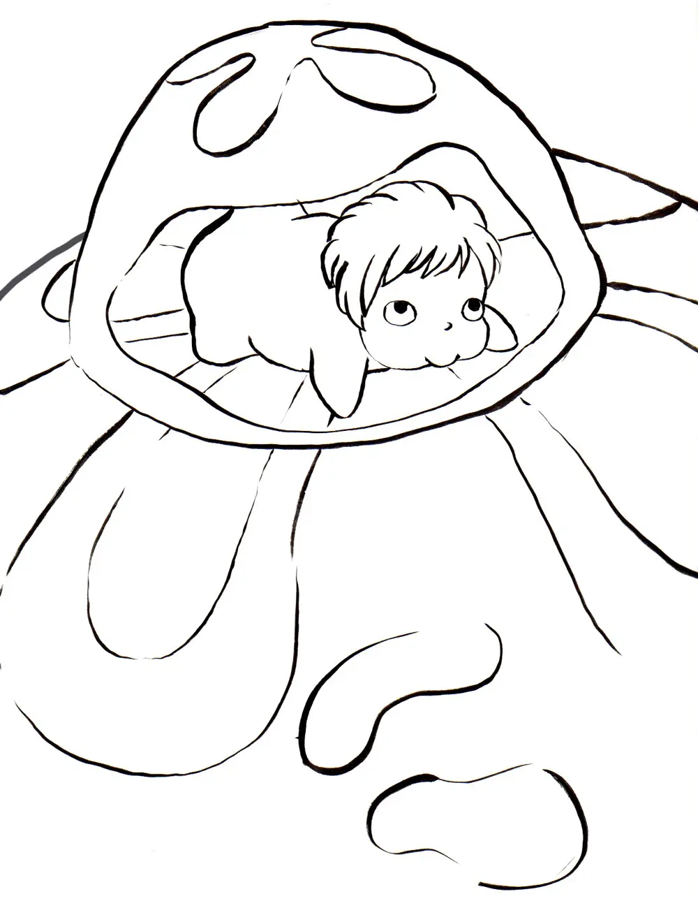 Ponyo Para Colorear 14