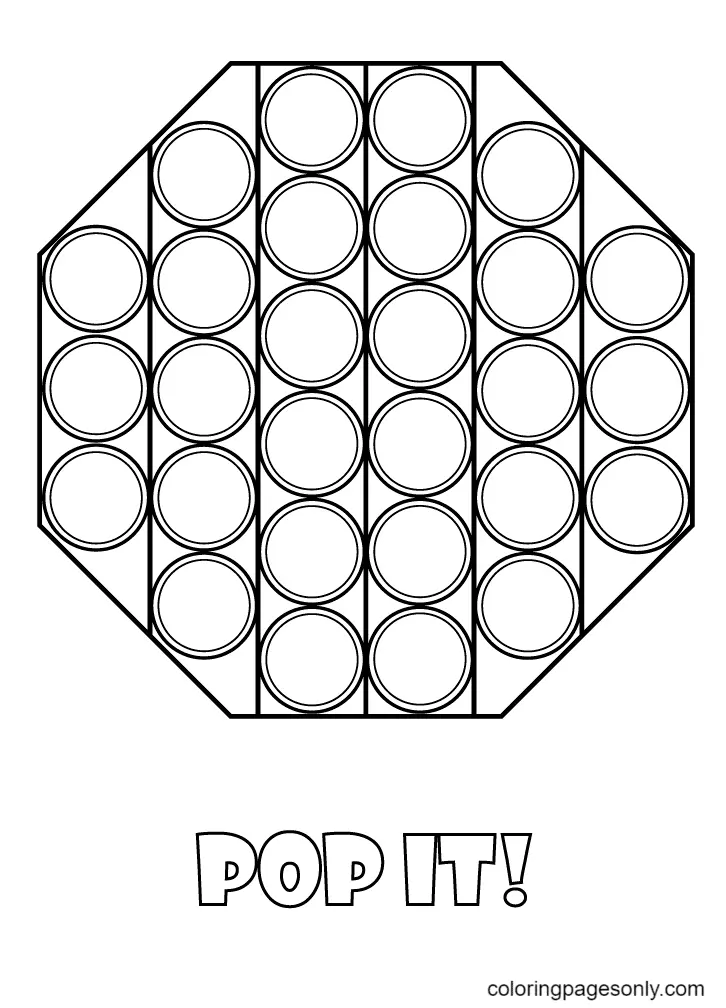 Pop It Coloring Pages 56